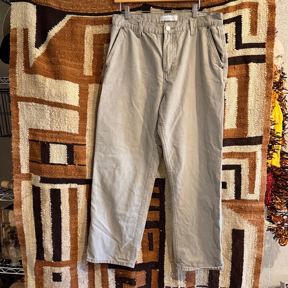 PacSun Men's Light Tan Chinos